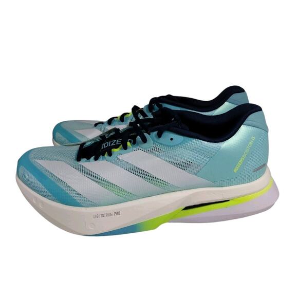 adidas Adizero Boston 13 Aqua Lucid Lemon Shoes JS4945 Men’s Size 9.5 RARE main image 7